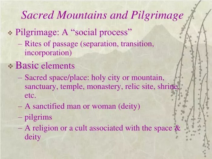 Holy land pilgrimage sites main Pilgrimages to sacred mountains
